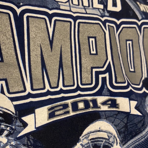 Navy Patriots 2014 Super Bowl Champions Graphic Tee - Picture 4 of 5